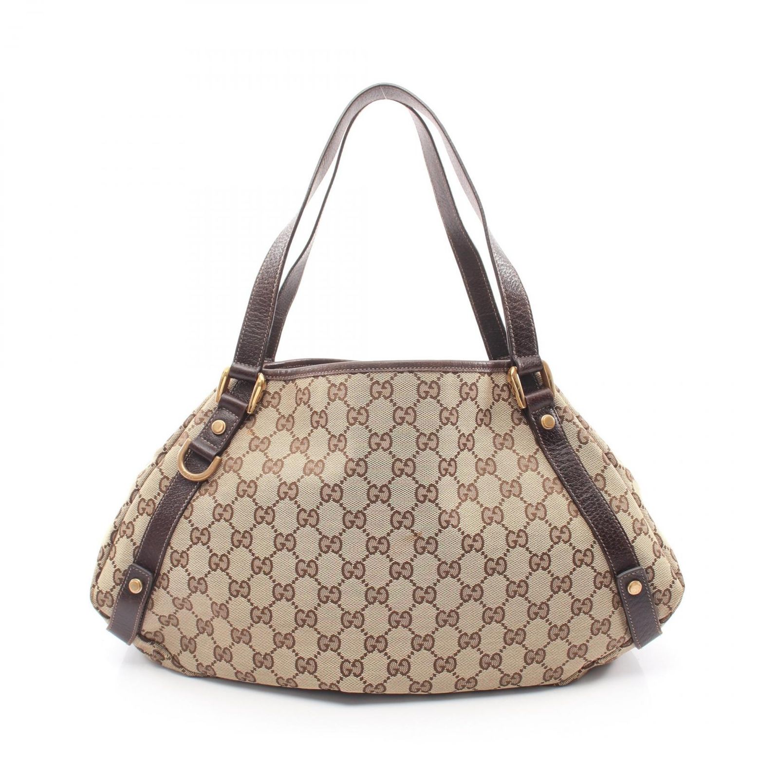 グッチ GUCCI ショルダーバッグ アビー GGキャンバス 130736 ベージュ キャンバス レザー トートバッグ レディース Used B