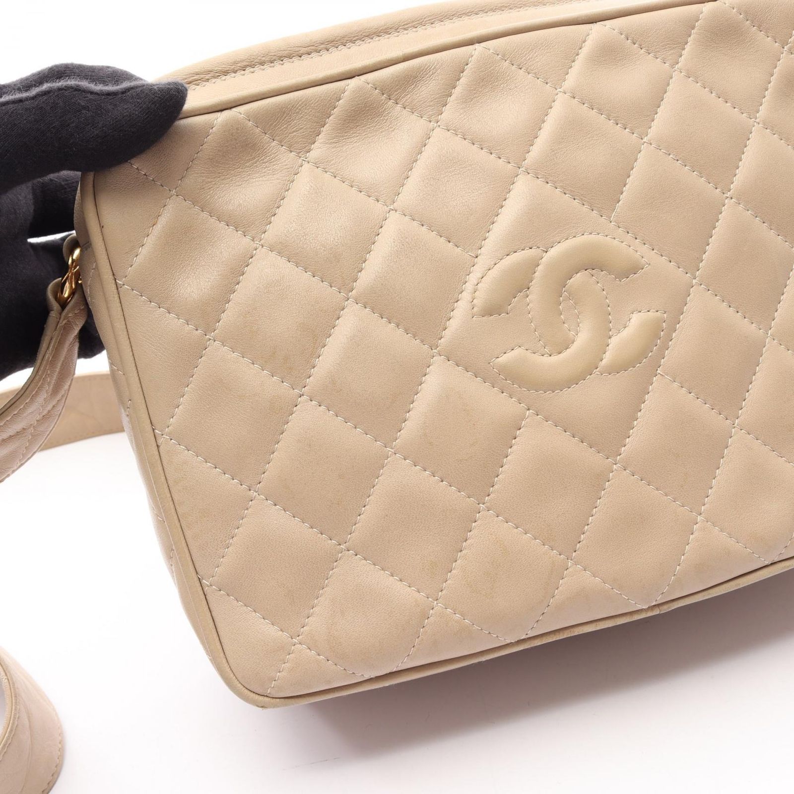 シャネル CHANEL ショルダーバッグ ココマーク ダイヤステッチ 