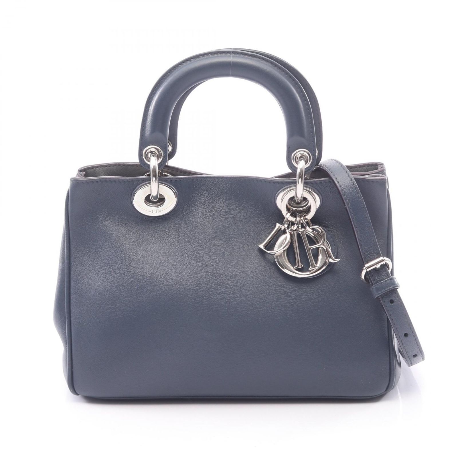 ディオール Dior ハンドバッグ ディオリッシモ ミニ 2WAY ネイビー レザー ディオリッシモ ミニ ハンドバッグ レディース Used B 92,840円