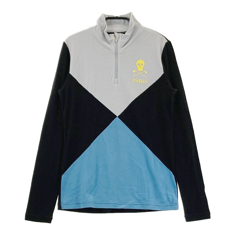サイズ：38 MARK&LONA マークアンドロナ ハーフジップ 長袖Tシャツ ブラック系 [240101699137] ゴルフウェア レディース ストスト