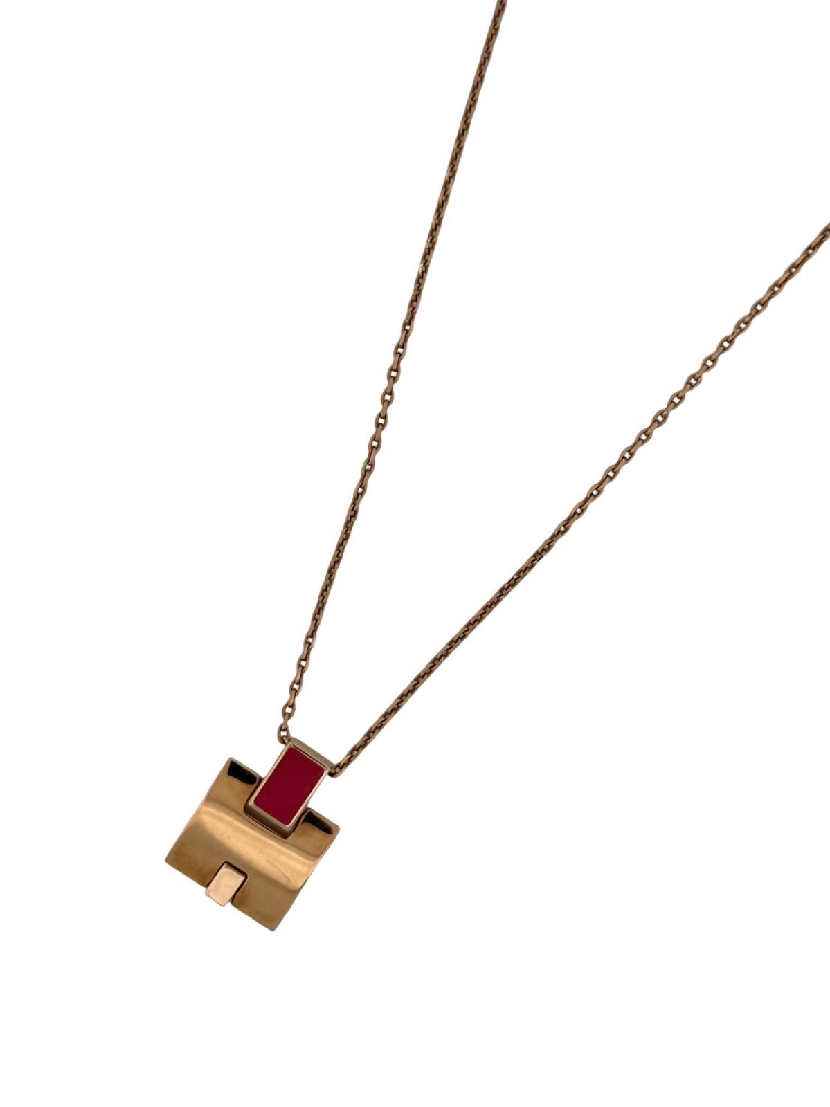 HERMES エルメス アイリーン ネックレス ペンダント アクセサリー 6.7g ピンクゴールド