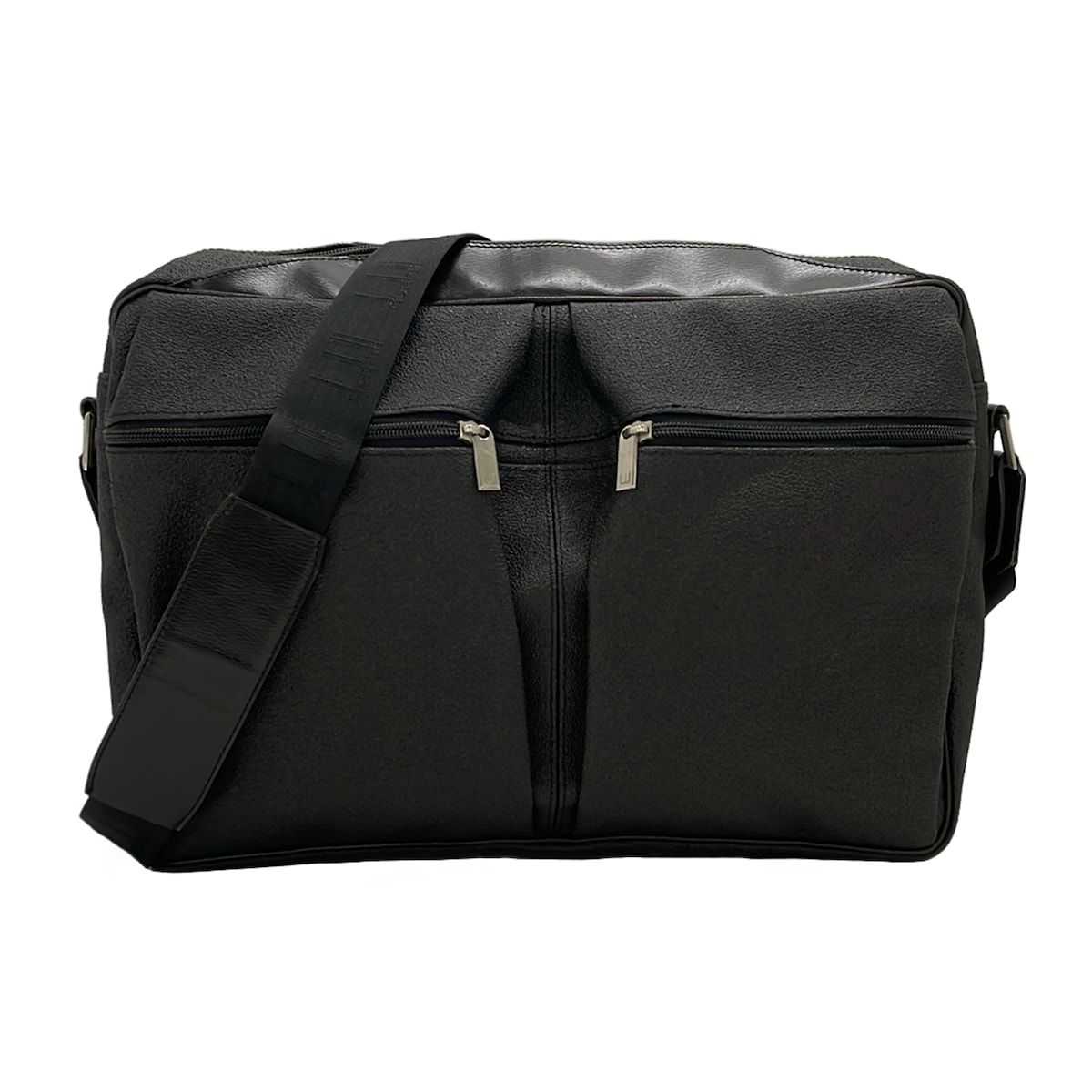dunhill/ALFREDDUNHILL(ダンヒル) ショルダーバッグ - ダークグレー×黒 本体ロックなし レザー