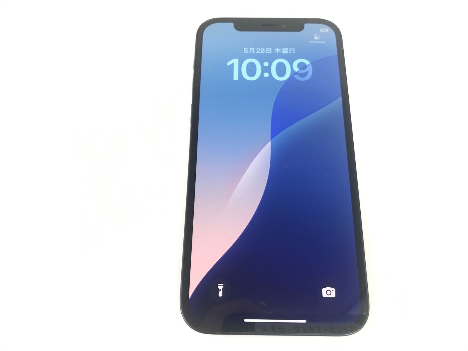 【動作確認済】Apple　iphone12　64GB　SIMフリー　最大容量：77％　判定：〇　ブラック　送料無料