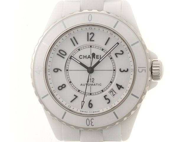 CHANEL シャネル ウォッチ J12 キャリバー 12.1 時計 H5700 腕時計 ステンレス/セラミック ホワイト ユニセックス【中古】【436】