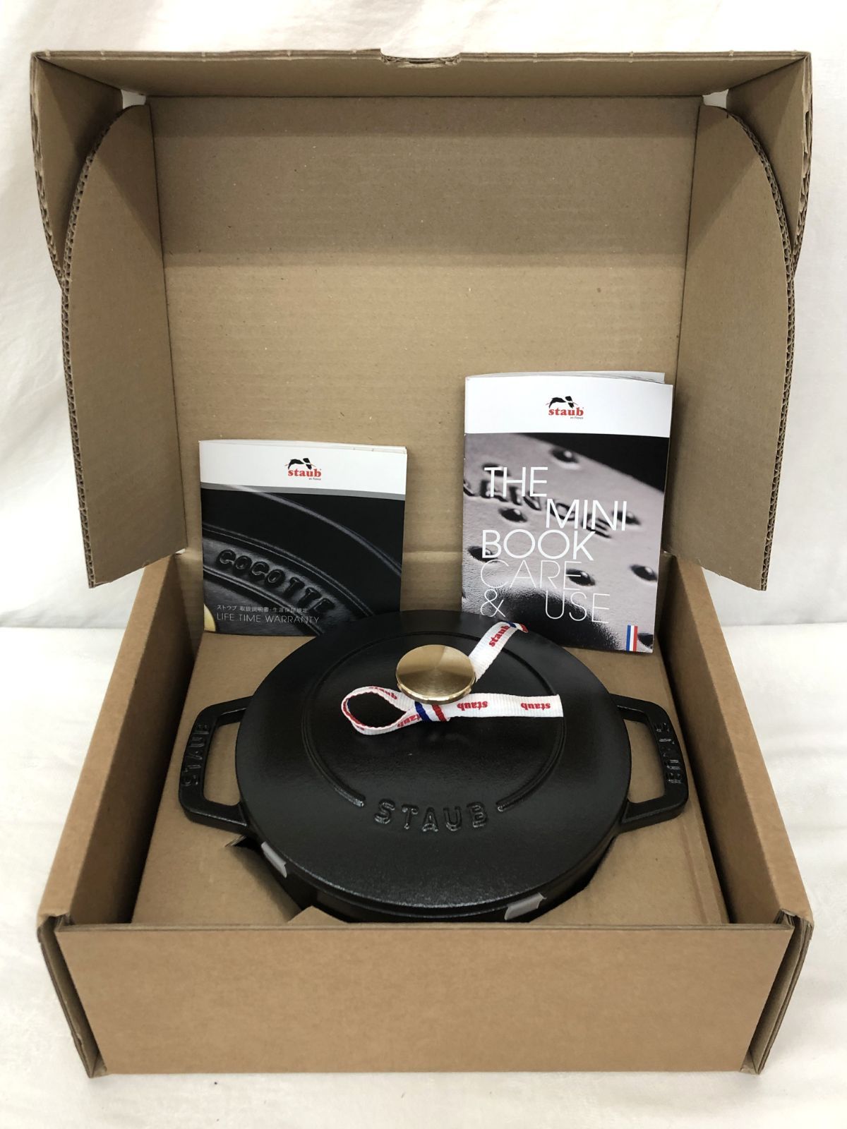 未使用品】staub ストウブ Wa-NABE ワナベ ブラック M 18cm - メルカリ