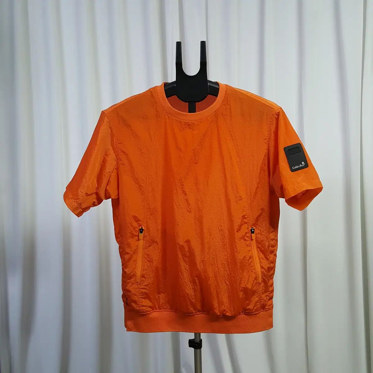 22年 ゴールデンベア メンズ ゴルフ 半袖 Tシャツ オレンジ 100 オススメ 0331