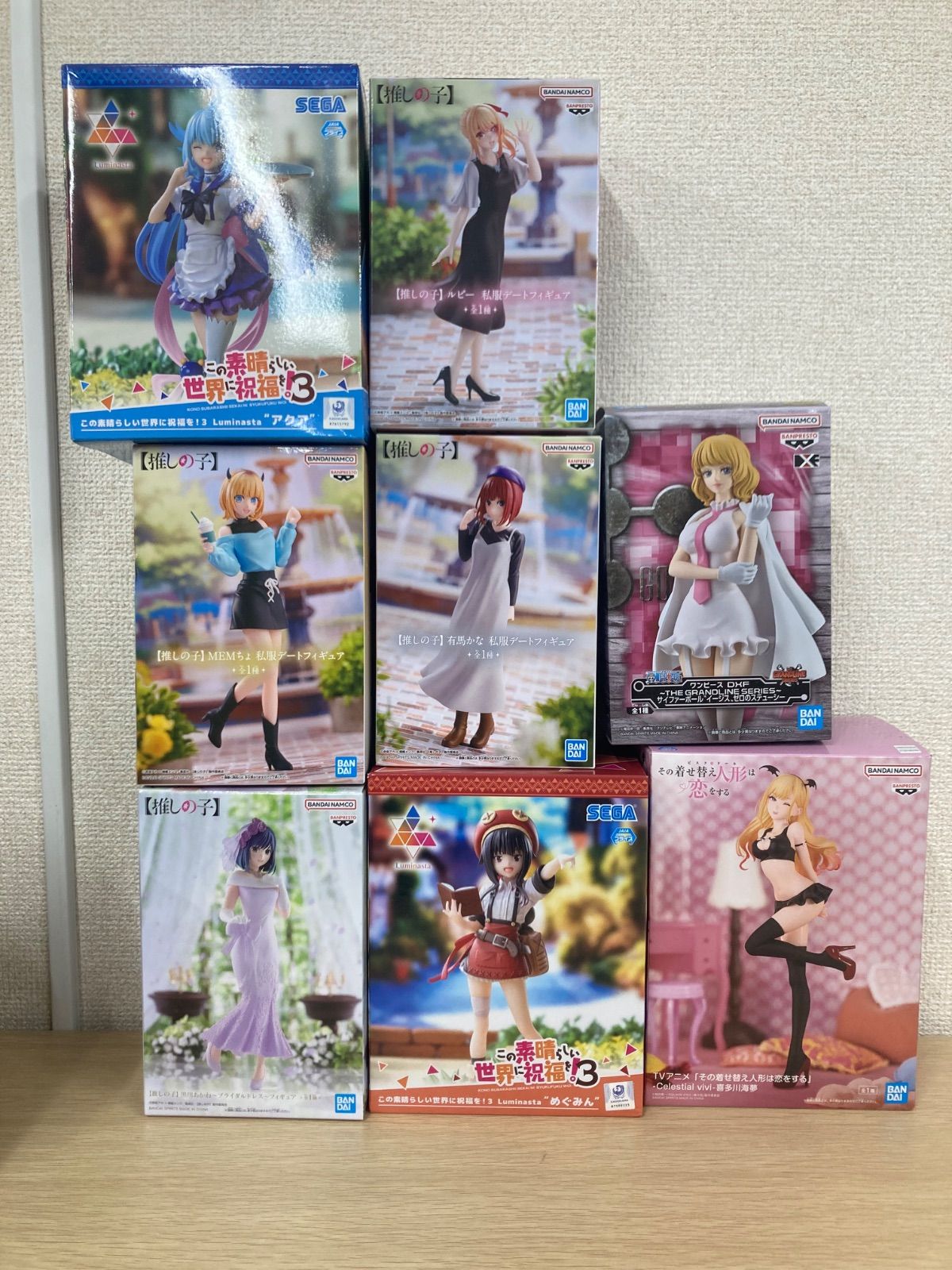 ワンピース、推しの子フィギュアまとめ売り51個 まとめ売り】【フィギュア】推しの子 ワンピース この素晴らしい世界に