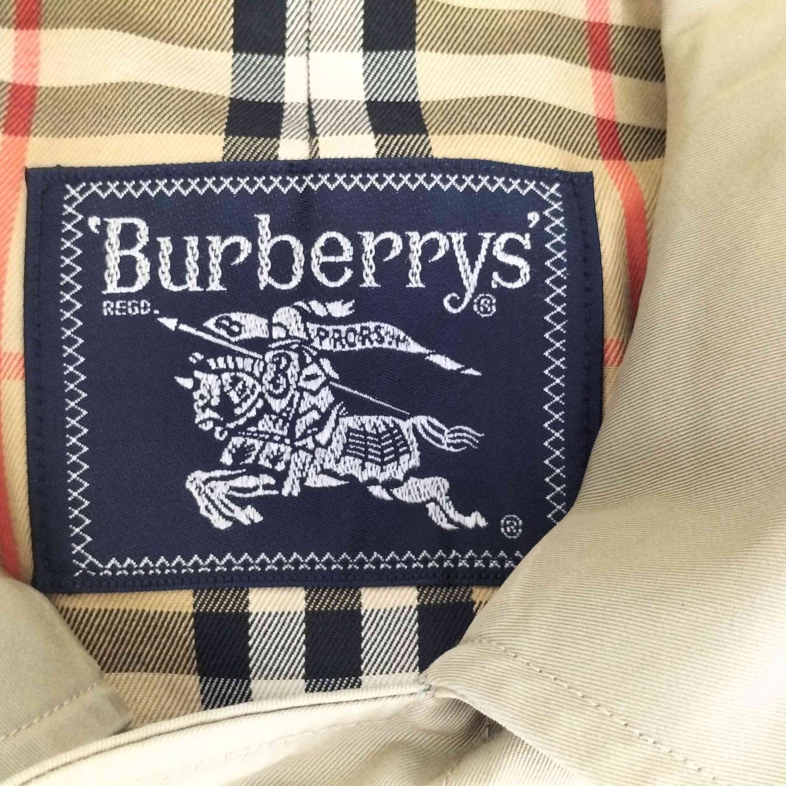 バーバリーズ BURBERRYS 90s 裏地ノバチェック 比翼ステンカラーコート