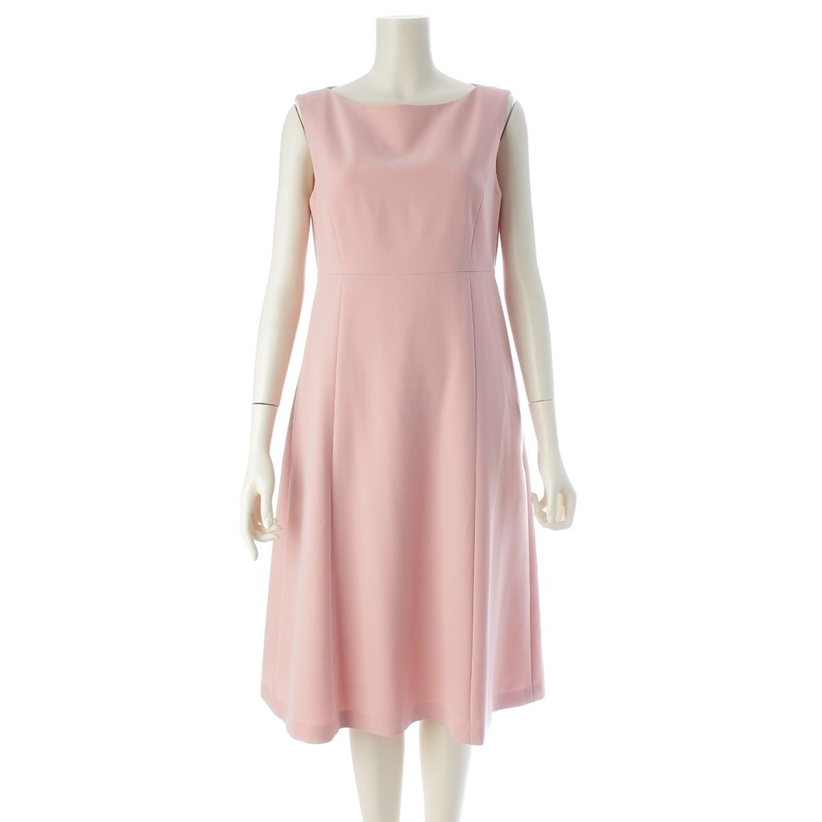 フォクシー ニューヨーク 21年 Park Avenue Dress ノースリーブ ワンピース ドレス 41693 ピンク 40【中古】