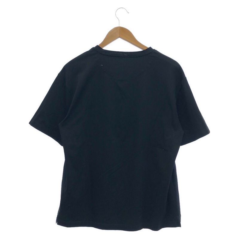中古】PRADA Vネック コットンポプリン 半袖Tシャツ XLサイズ ブラック