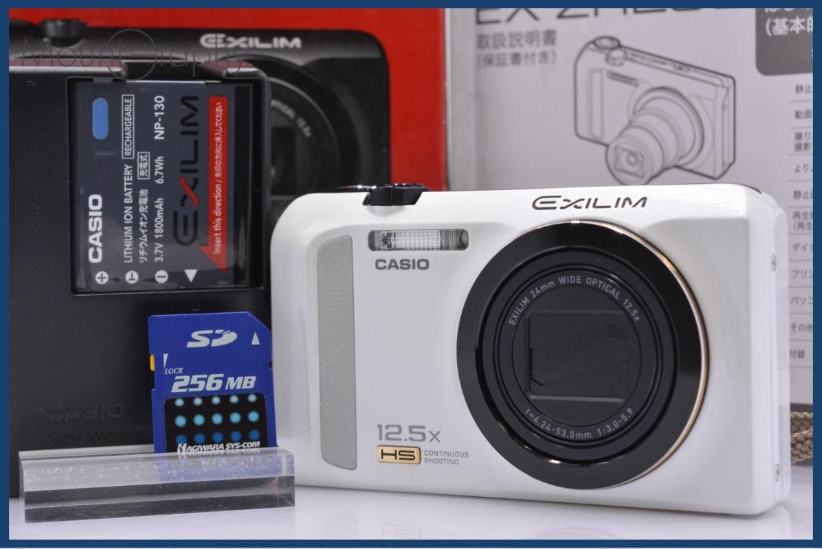 難あり カシオ CASIO EXILIM EX-ZR200 12.5X 元箱、バッテリー、充電器、メモリーカード、取扱説明書付属 同梱無料 #ks262