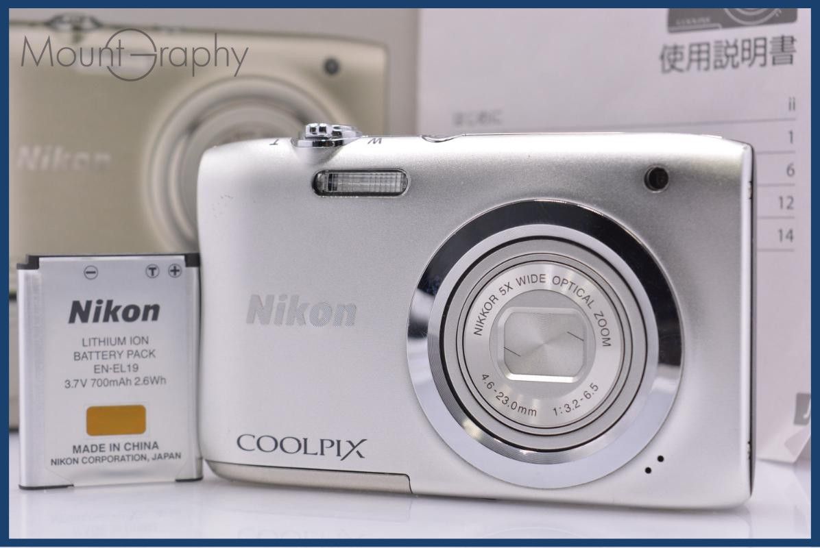 ニコン Nikon COOLPIX A100 5X 元箱、バッテリー、取扱説明書付属 同梱無料 #ks273