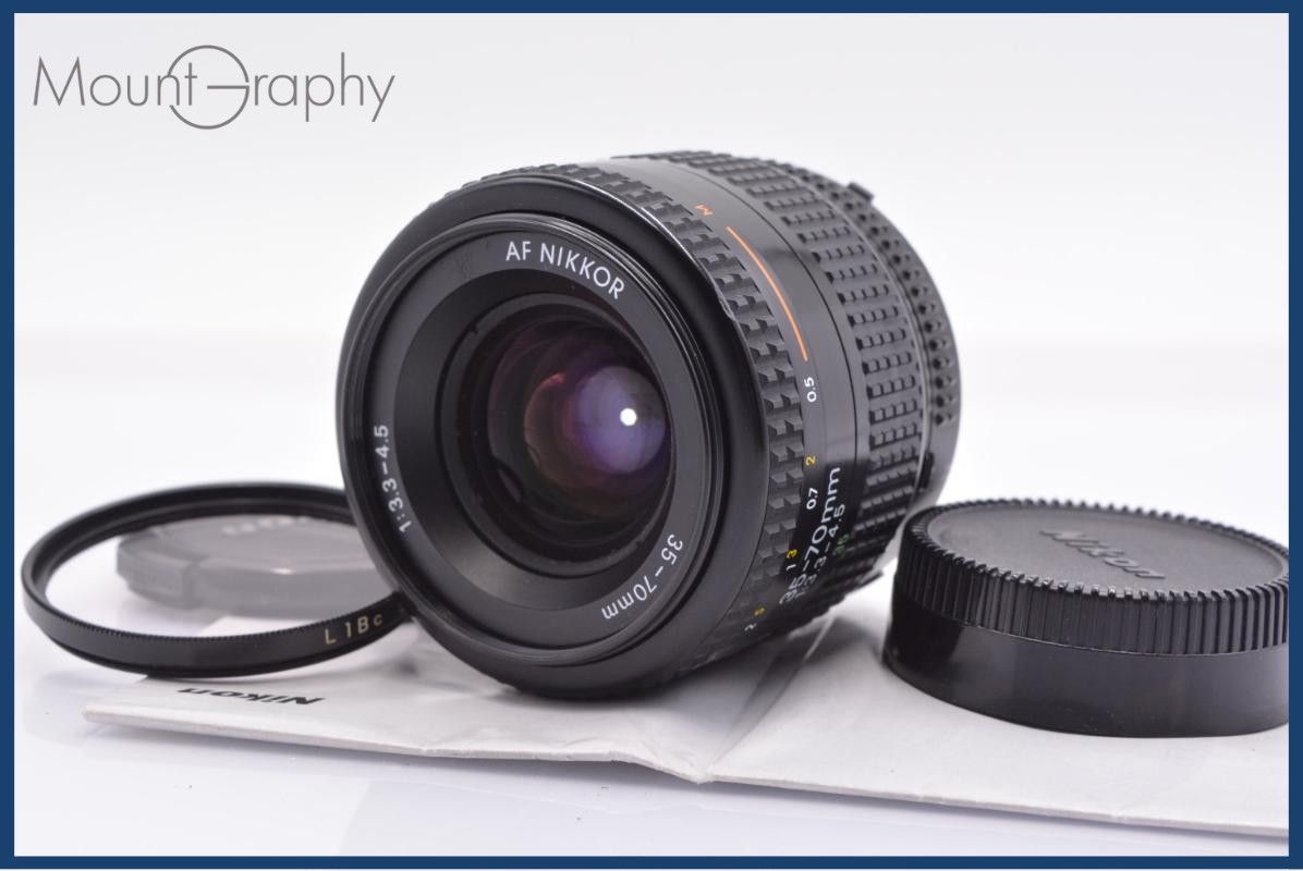 【動作保証】 ニコン Nikon AF NIKKOR 35-70mm F3.3-4.5 前後キャップ&レンズフィルター付 同梱無料 #yk8311