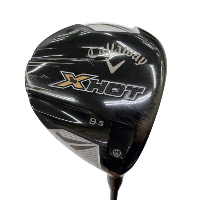 【中古】 キャロウェイ X HOT 9.5° ドライバー DR 純正特注シャフト (フレックスS) メンズ 男性用 右利き 右用 Cランク ゴルフクラブ