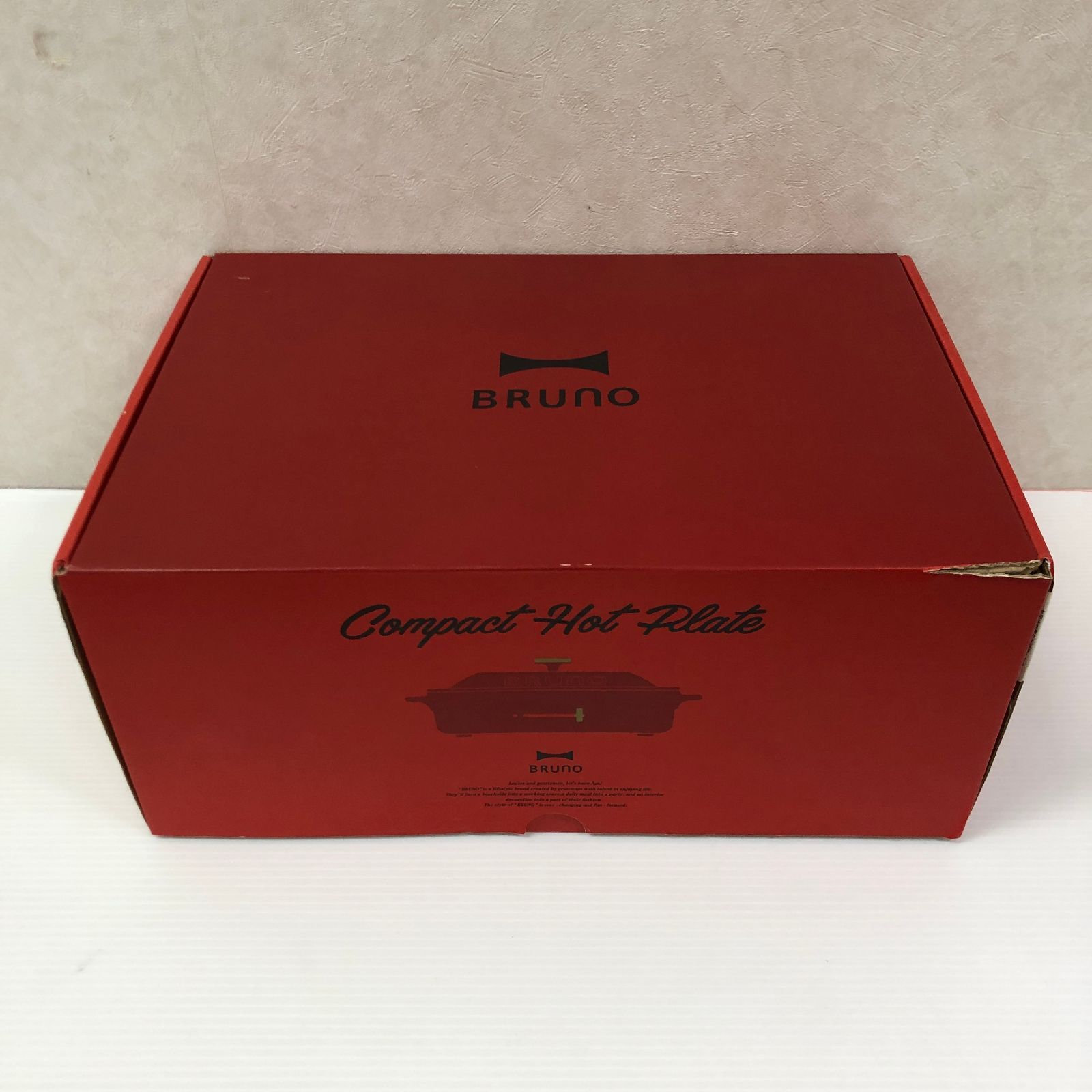 BRUNO ブルーノ コンパクトホットプレート レッド 07760193 BOE021-RD