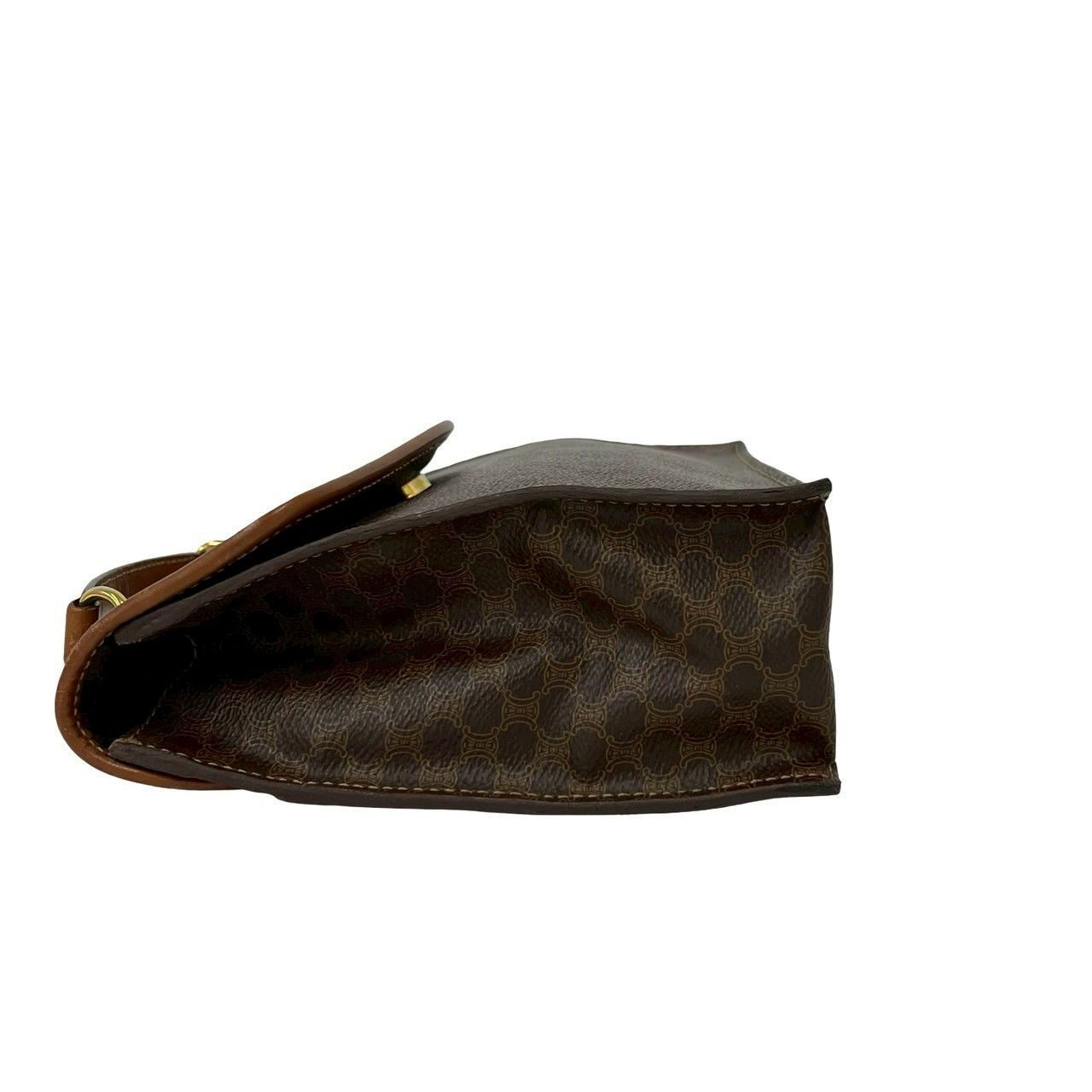 極 美品 CELINE セリーヌ マカダム ブラゾン トリオンフ 柄 レザー 本 