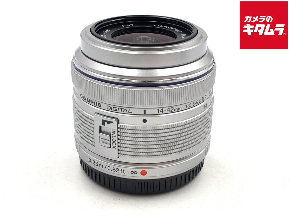 【中古】 【難あり品】 オリンパス M.ZUIKO DIGITAL 14-42mm F3.5-5.6 II R シルバー