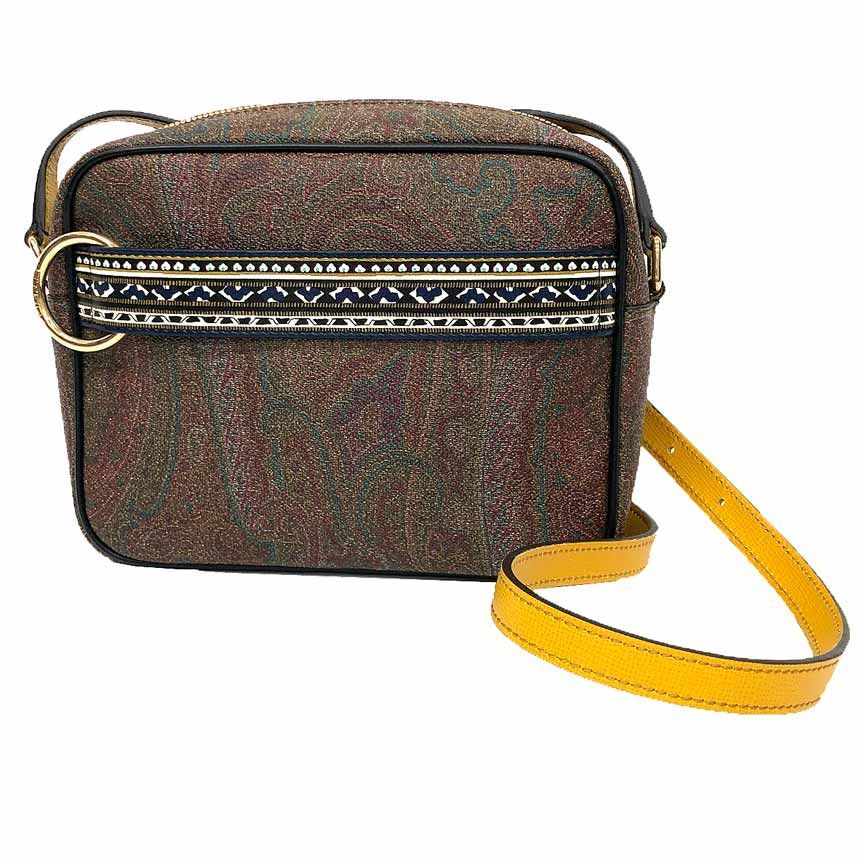 ETRO エトロ ペイズリー ポシェット ショルダーバッグ ブラウン系 レディース 新古品 美品 aq12968