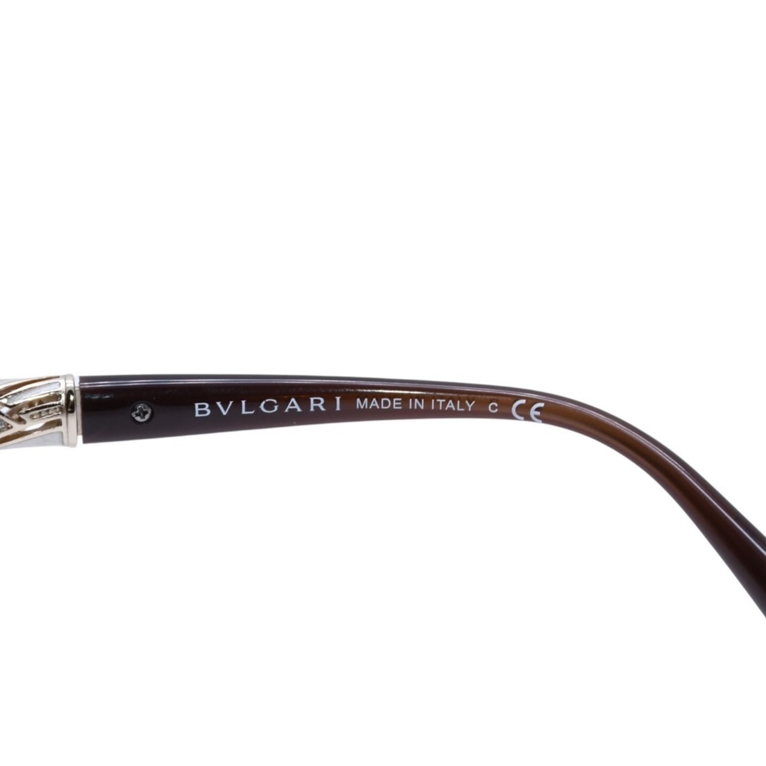 極美品 BVLGARI ブルガリ バタフライ型サングラス ハバナ メガネ アイ 