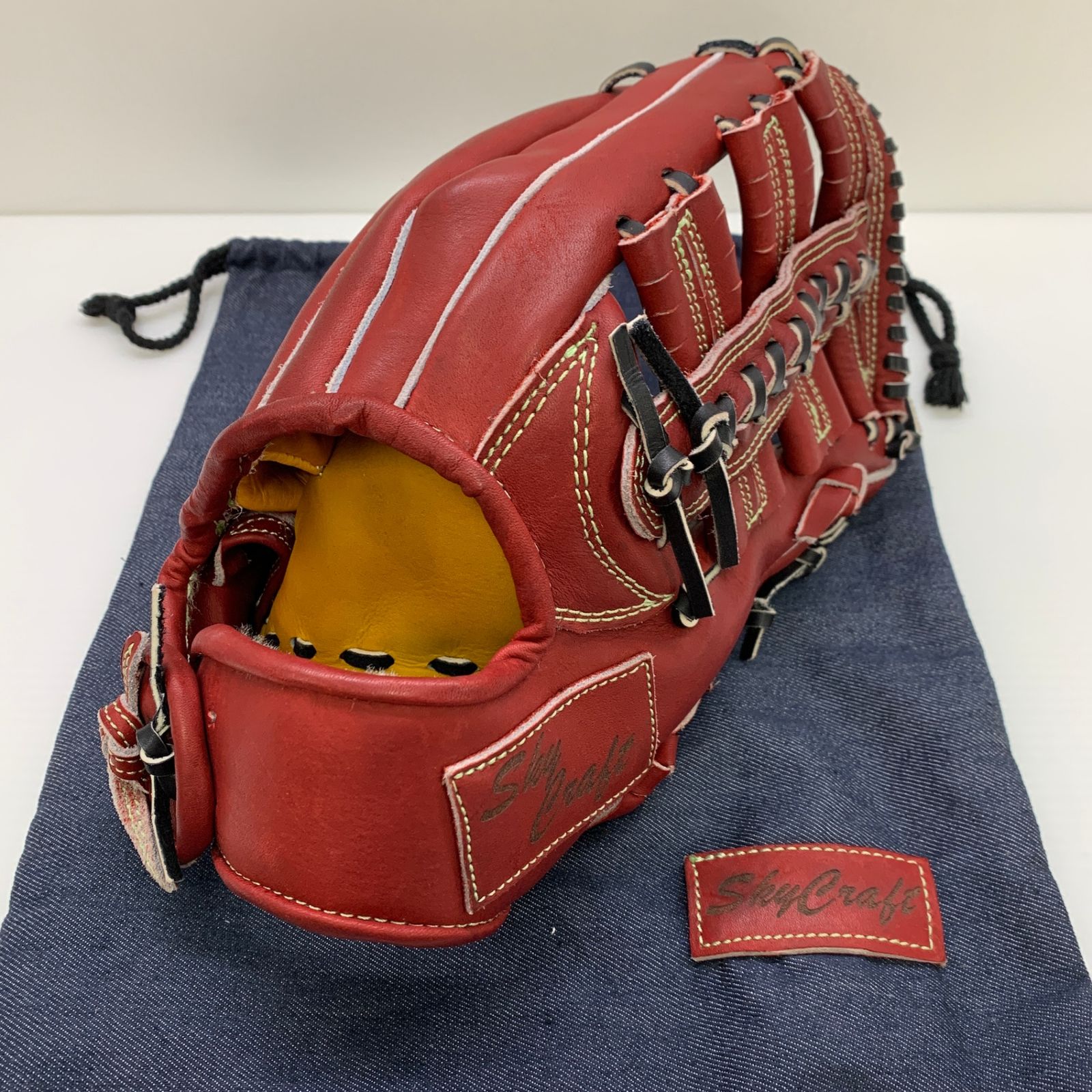 SKY CRAFT 硬式 大人 一般 外野手用 グローブ グラブ 右投げ 中古品