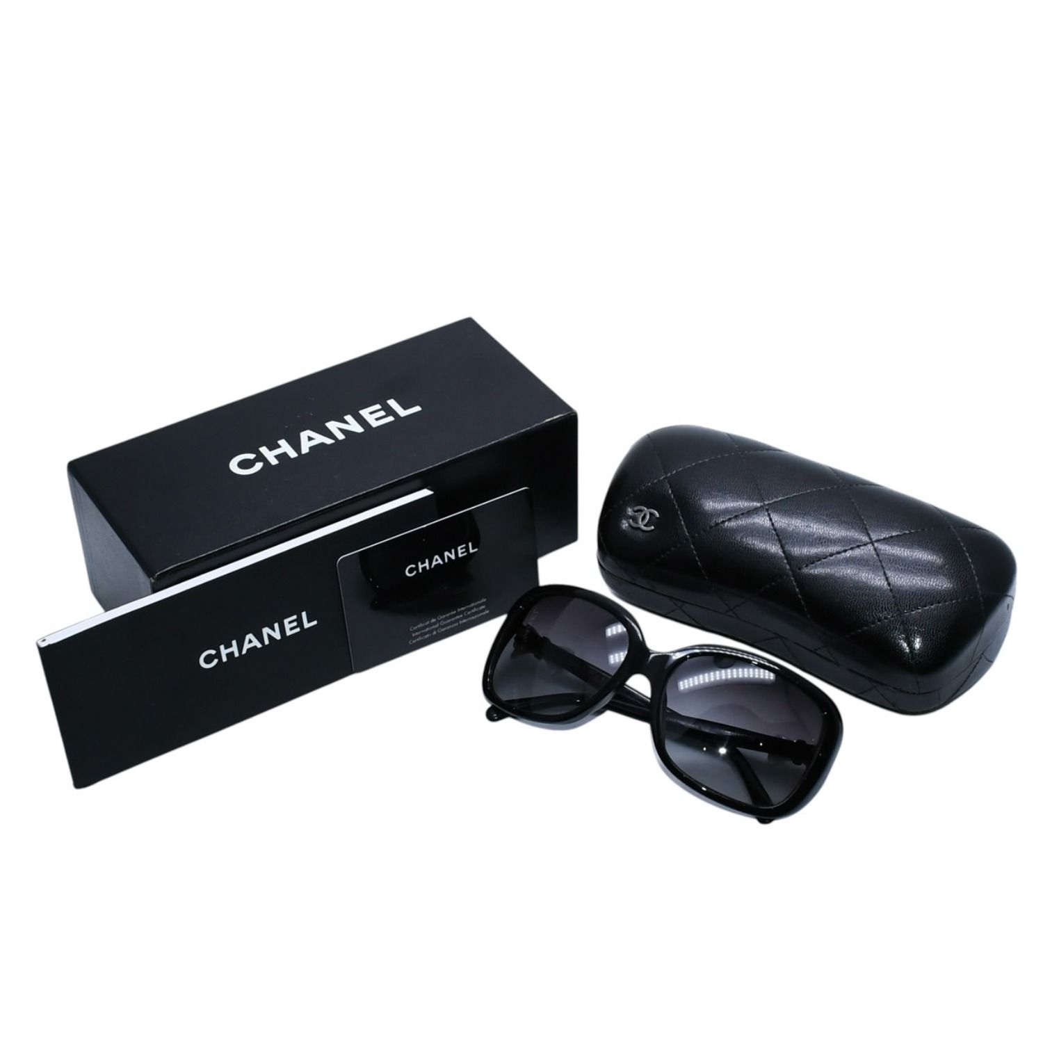 CHANEL シャネル リボンモチーフサングラス キャットアイ バタフライ風