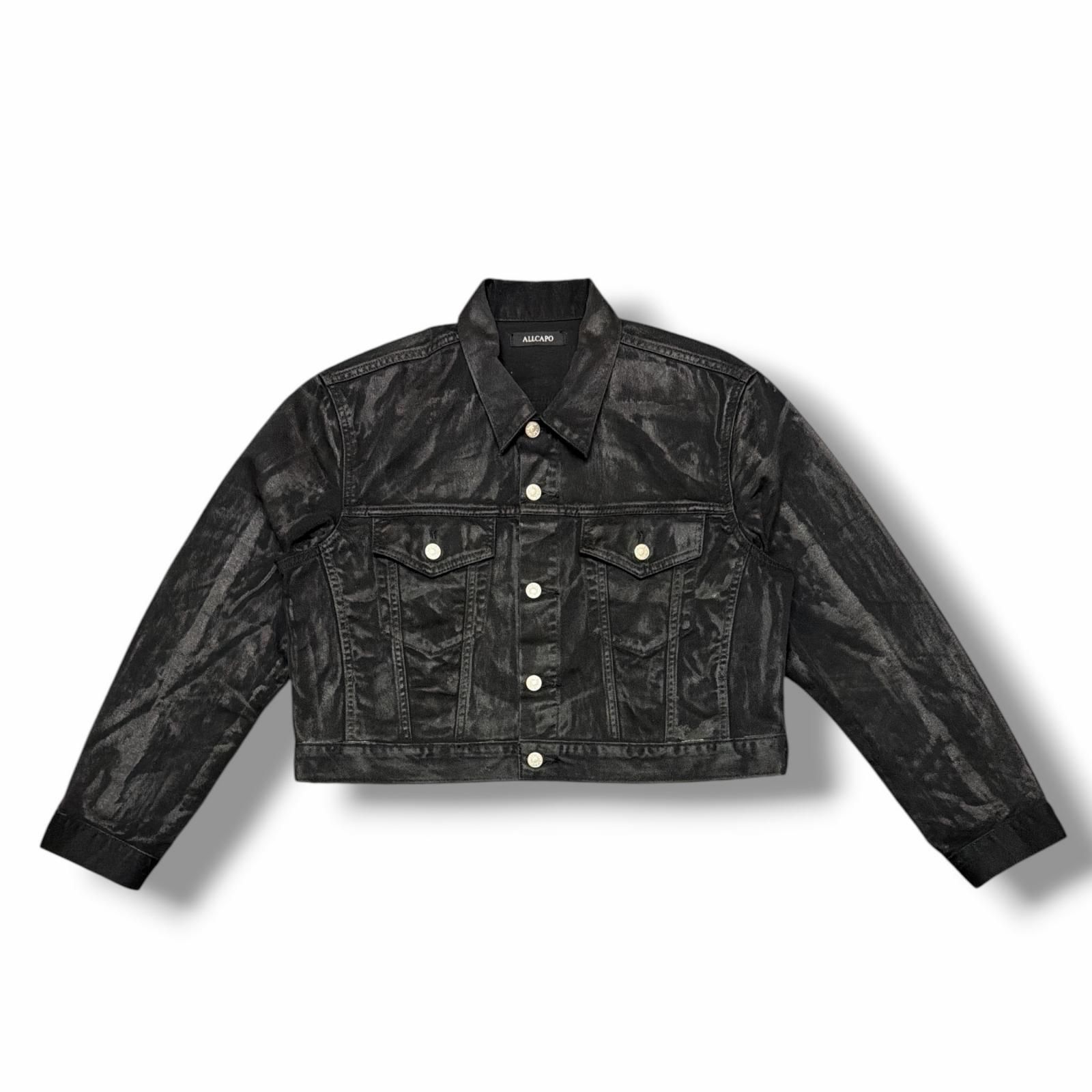 ALLCAPO COATING CROPPED JACKET コーティングクロップドデニム