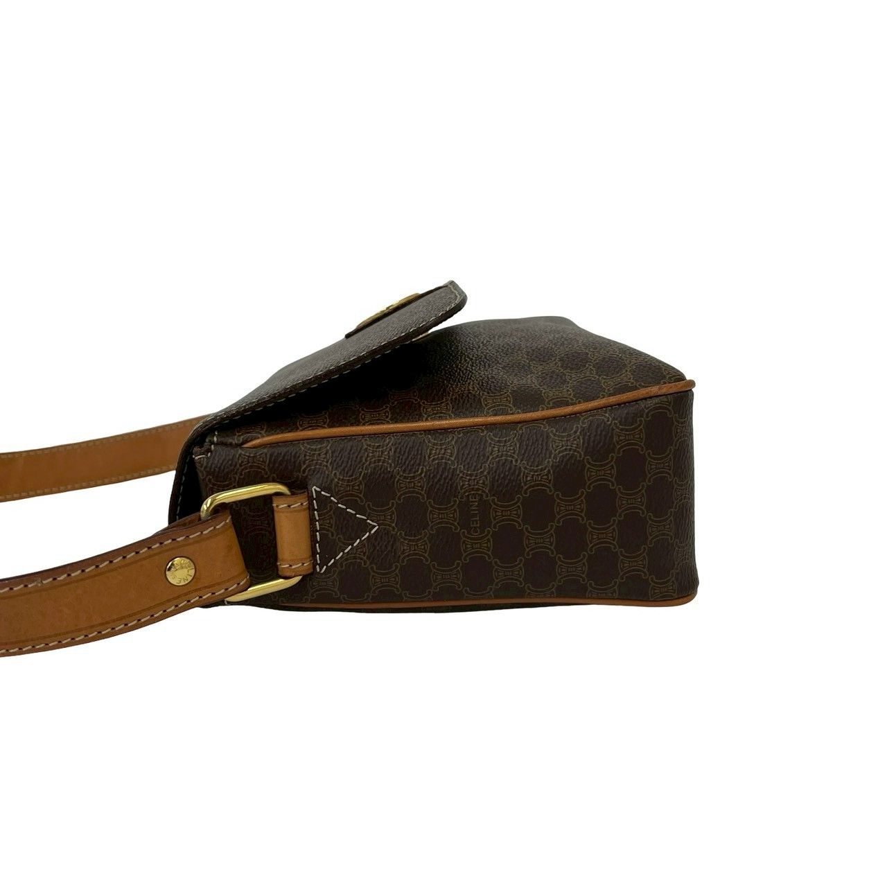極 美品 CELINE セリーヌ マカダム ブラゾン トリオンフ 柄 サークル