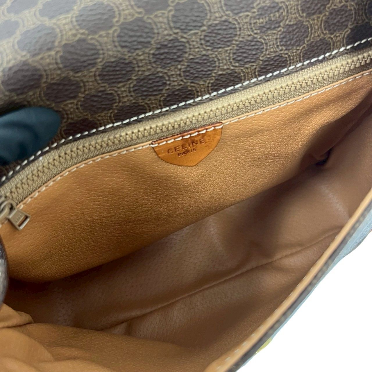 極 美品 CELINE セリーヌ マカダム ブラゾン トリオンフ 柄 サークル