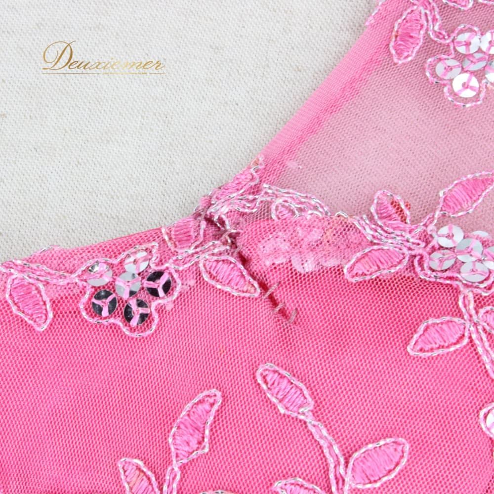 ダンスドレスピンク フラワー刺繍 prima boutique 【表示サイズL】 社交ダンス 衣装 prima boutique プリマブティック ドレス ワンピース