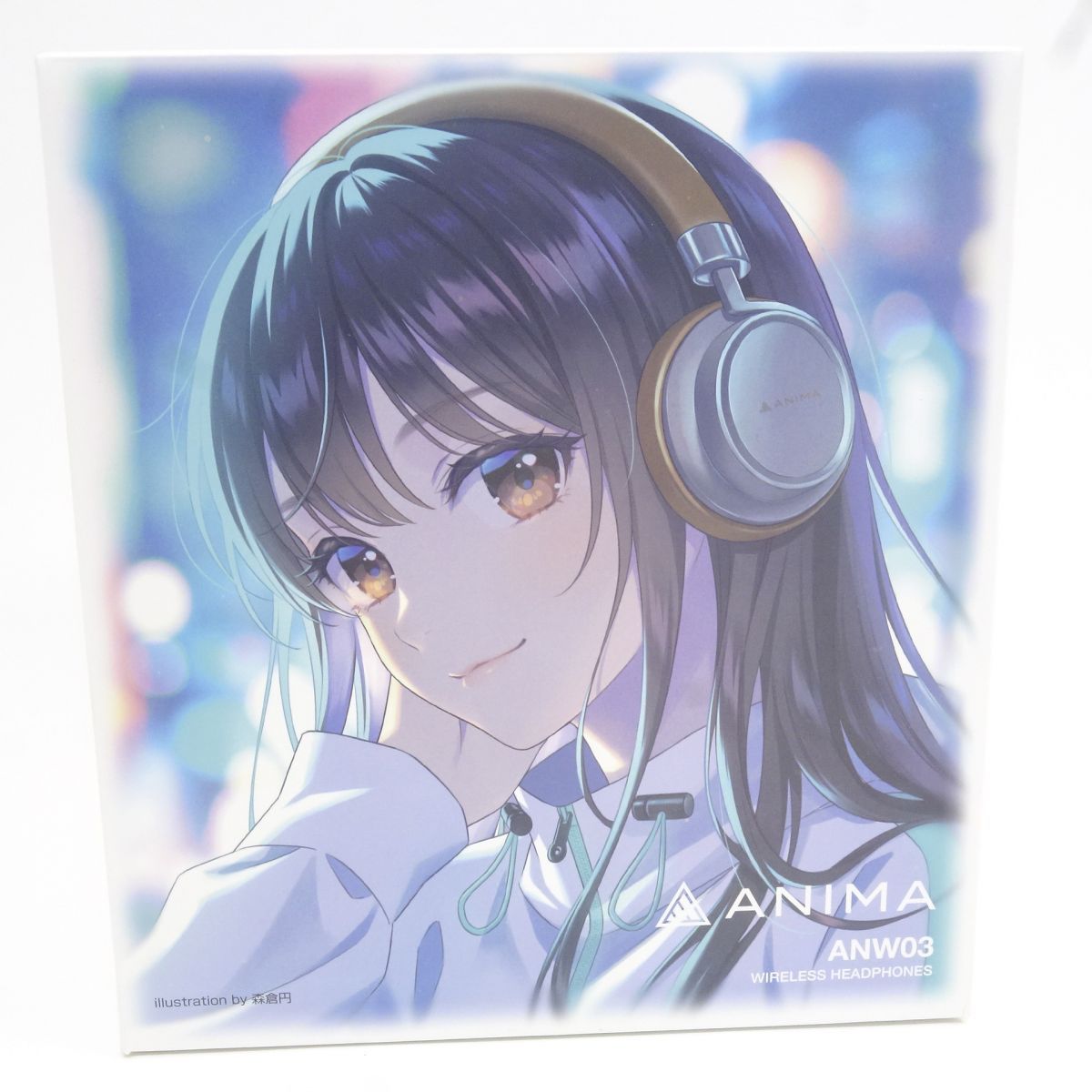 ANIMA ANW03 ワイヤレスヘッドホン ライトブラウン ※中古