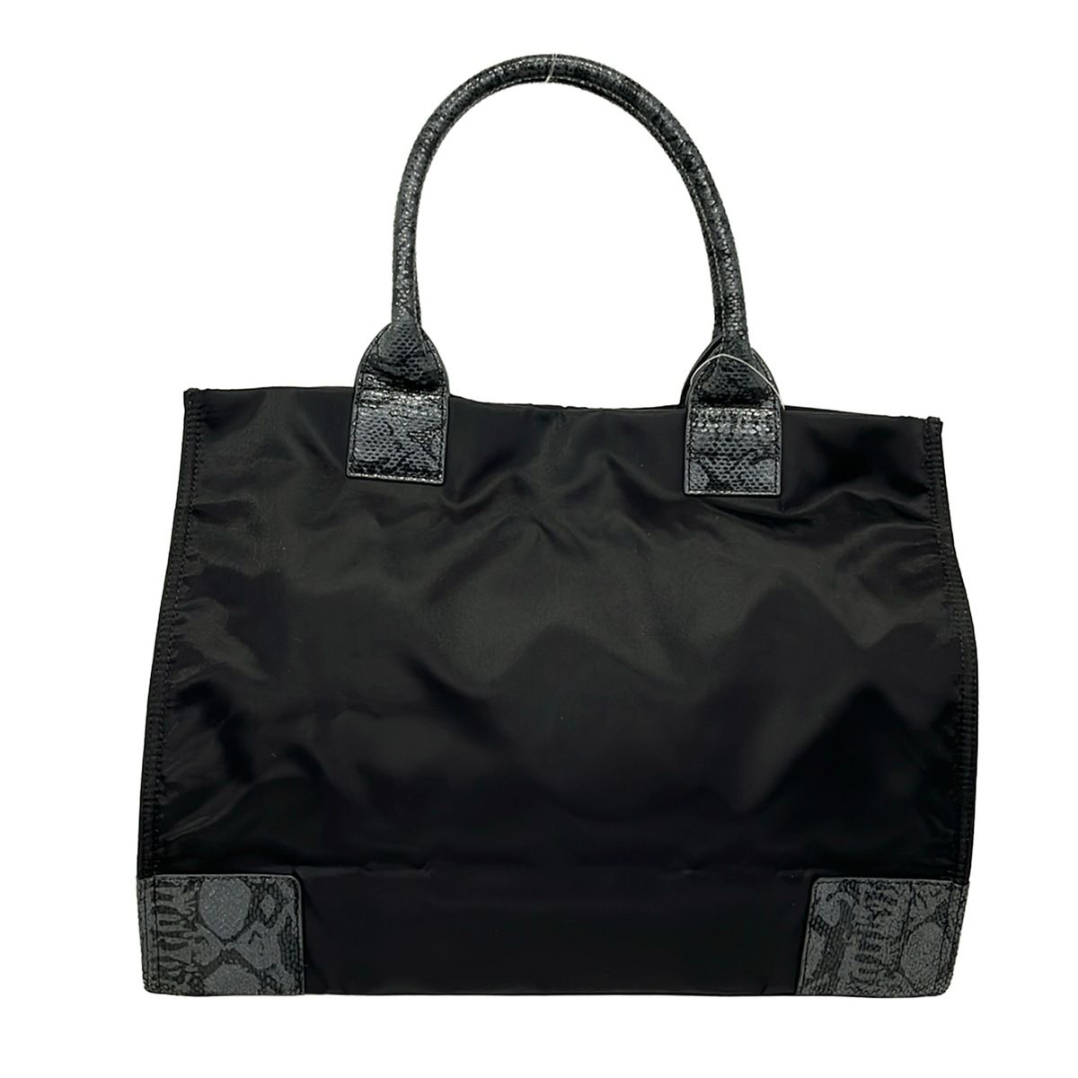 Tory Burch トリーバーチ ハンドバッグ トートバッグ パイソン柄 TORY BURCH(トリーバーチ) トートバッグ - 黒×ダークグレー パイソン柄
