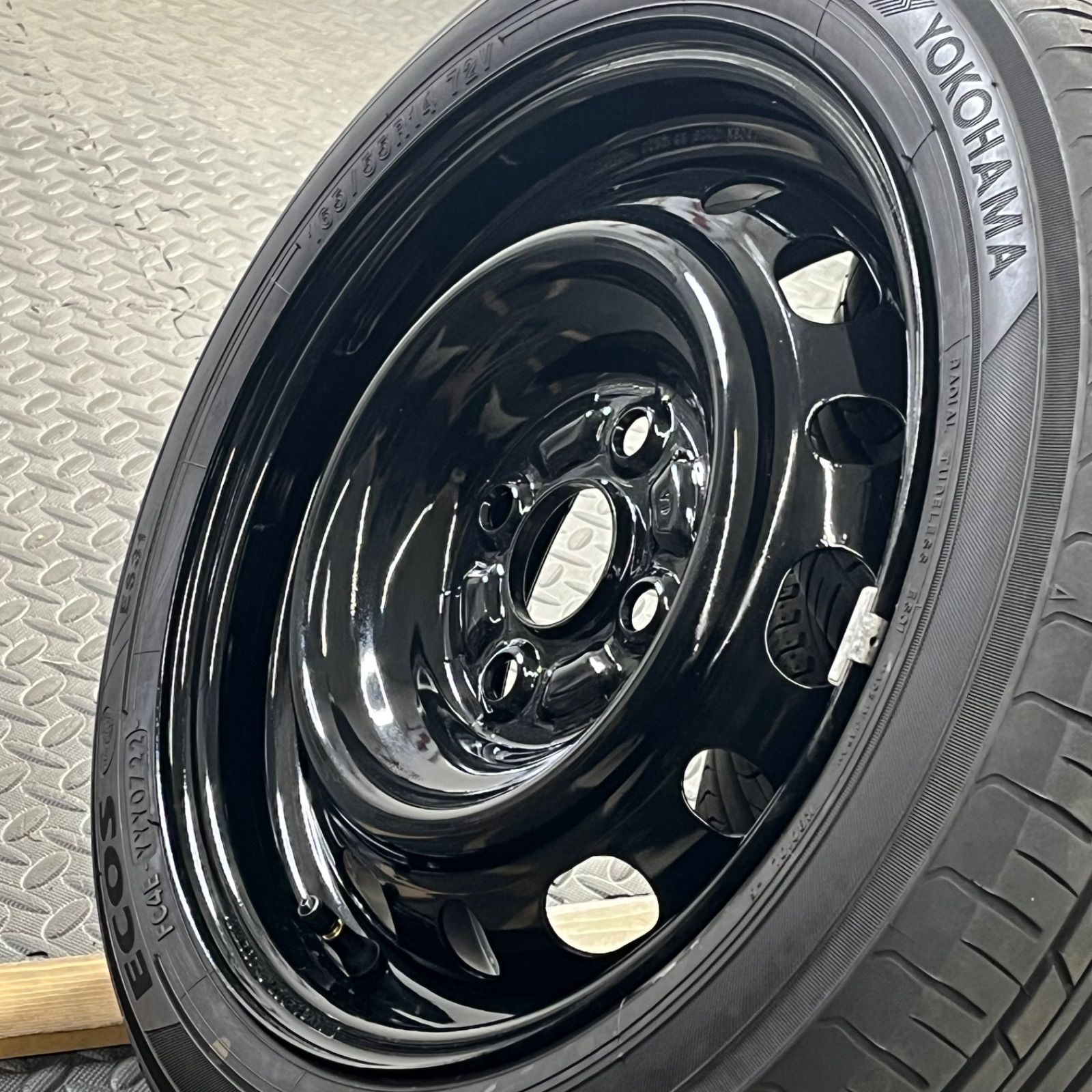 21/22年製 165/55R14 YH エコスES31/プラクティバ デミオ6Jホイール 