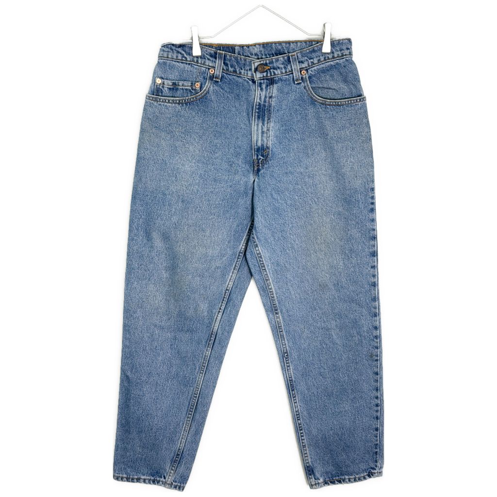 90年代 USA製 Levi's リーバイス 560 デニムパンツ ブルー(メンズ W33 L30)中古 古着 Y2052