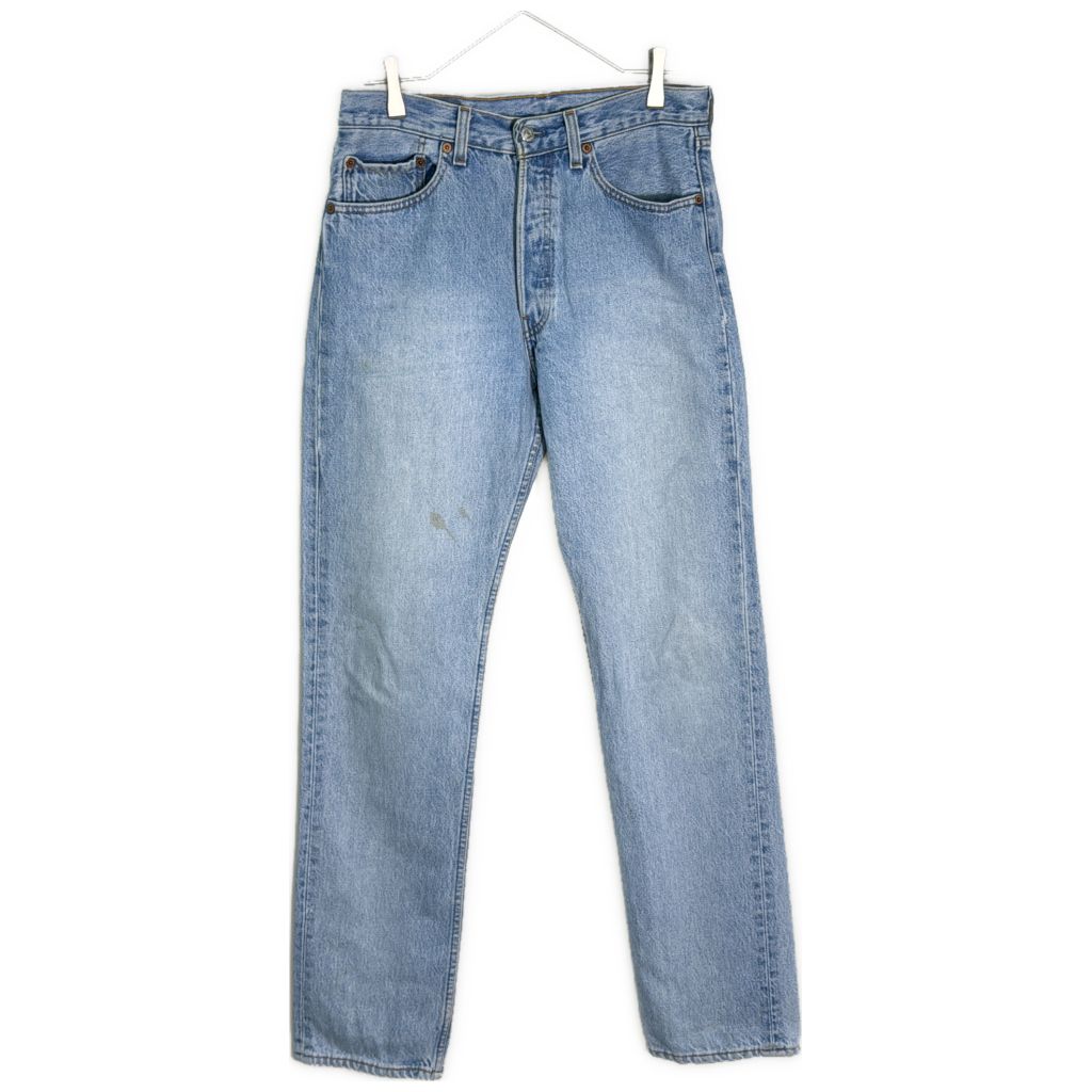 90年代 USA製 Levi's リーバイス 501 デニムパンツ ブルー(メンズ W31 L34)中古 古着 Y2053