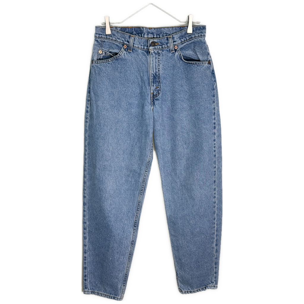 90年代 USA製 Levi's リーバイス 560 デニムパンツ オレンジタブ ブルー(メンズ W30 L30)中古 古着 Y2055