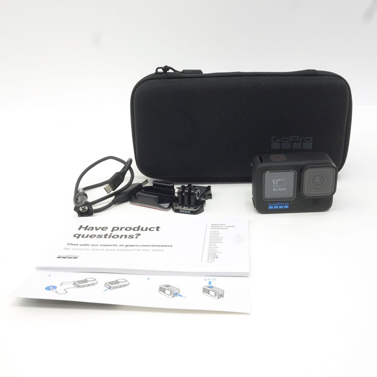 GoPro ゴープロ HERO10 BLACK アクションカメラ(バッテリー付き) ※中古