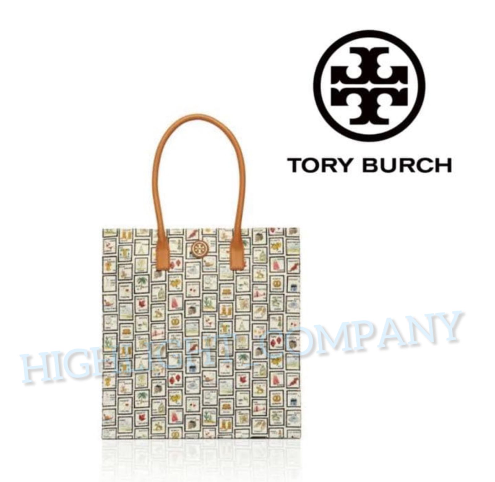 2014伊勢丹新宿店限定】トリーバーチ TORY BUCH 切手デザイン トート 