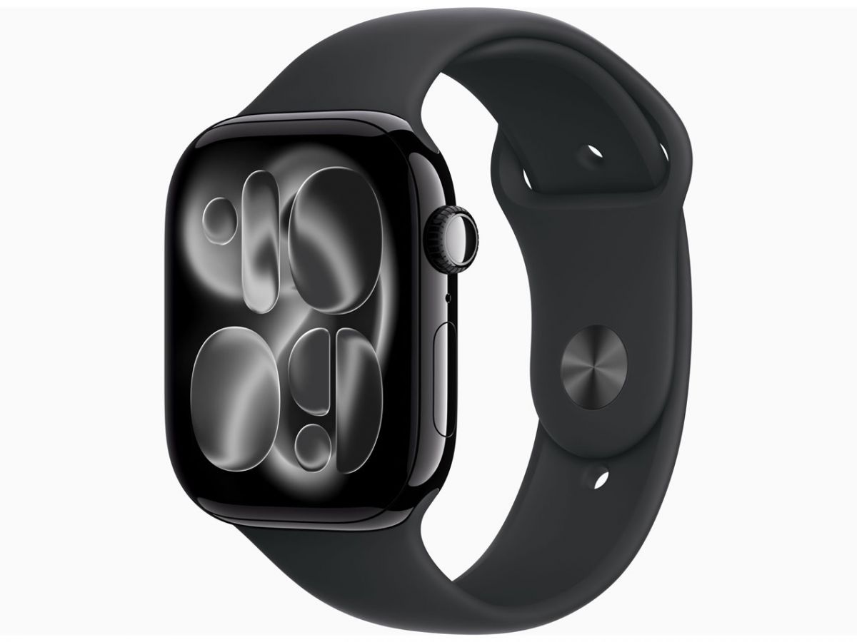 【未使用】Apple Watch Series 11 GPSモデル 46mm MEUX4J/A ジェットブラックアルミニウム ブラックスポーツバンド M/L
