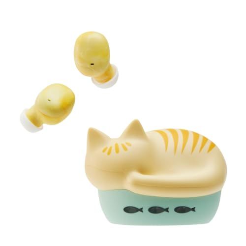ラディウス radius HP-C28BT 完全ワイヤレスイヤホン : NEKO true wireless earphones Bluetooth対応 フルワイヤレス 左右分離型 AAC 軽量 猫 小型 小さい耳 コンパクト おしゃれ かわいい イヤホンｍａ