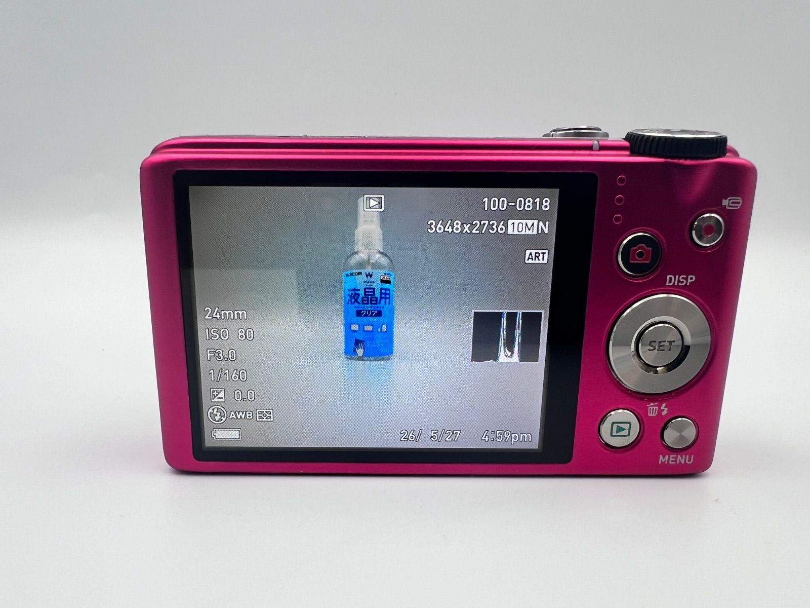カメラ CAM90// CASIO EXILIM EX-ZR500 HS コンパクトデジカメ ピンク