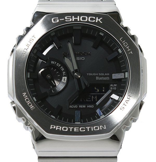 箱保付 美品 CASIO カシオ G-SHOCK ジーショック GM-B2100D-1AJF フルメタルモデル タフソーラー メンズ