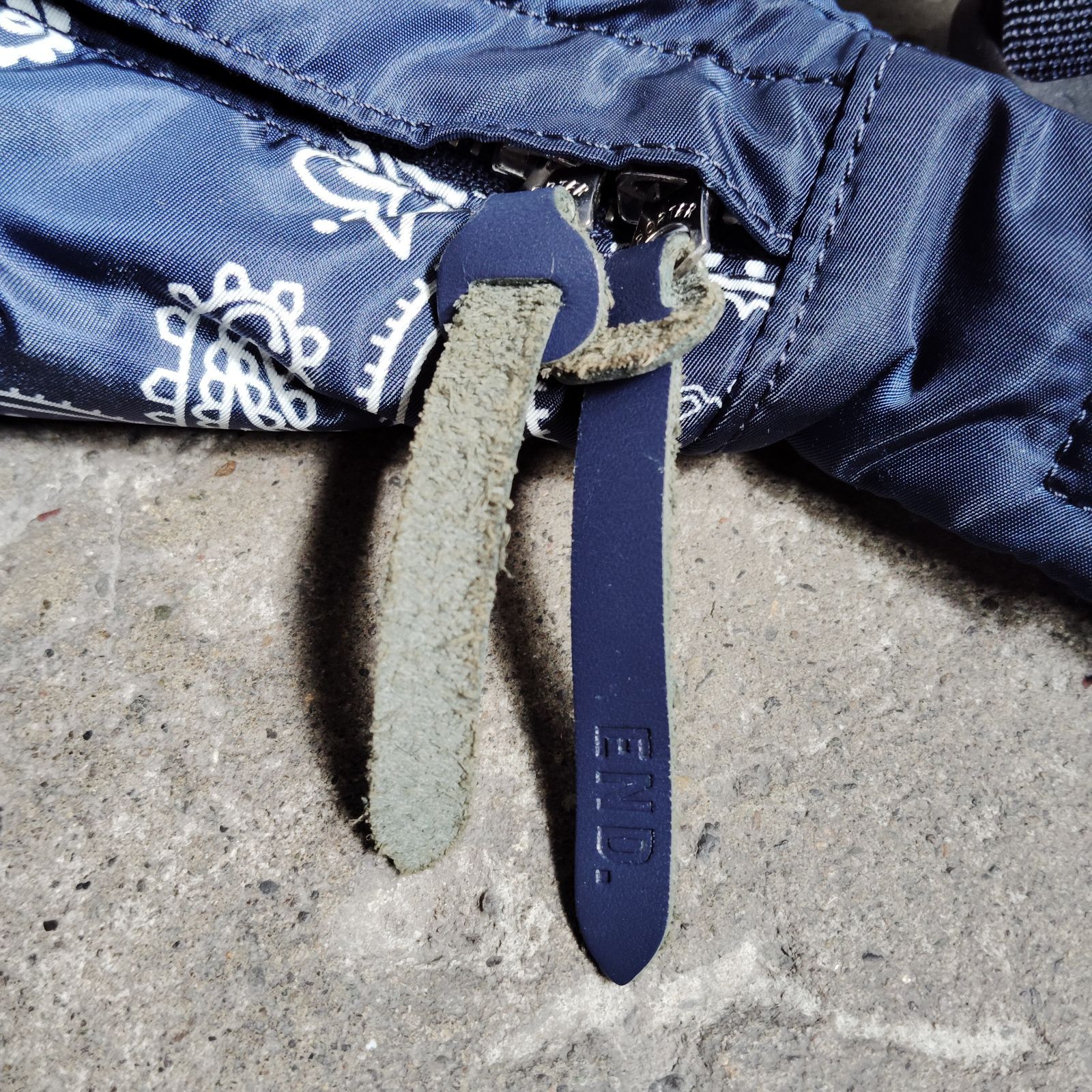 PORTER × END. BANDANA WAIST BAG ネイビー ポーター エンド バンダナ