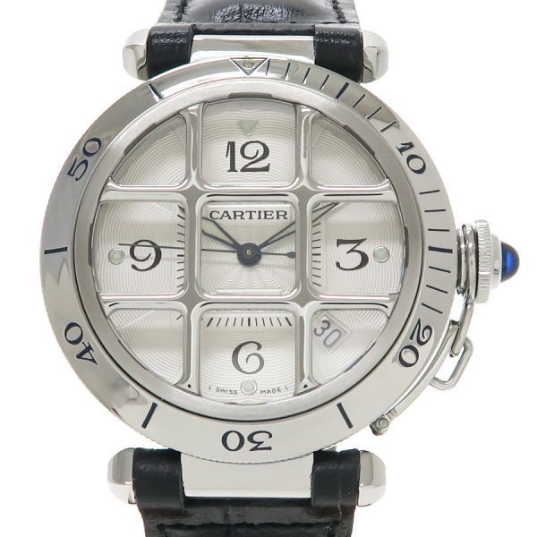 カルティエ パシャグリッド 38mm 38mm W3104055 メンズ 腕時計【Aランク】【中古】