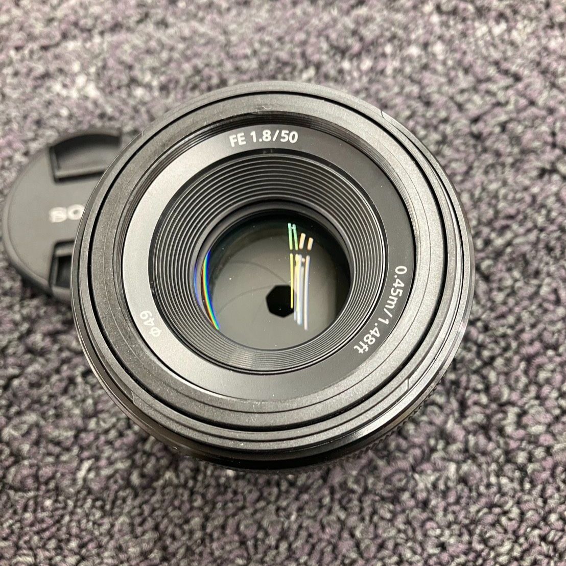 SONY FE 50mm F1.8 SEL50F18F 純正フード付 - メルカリ