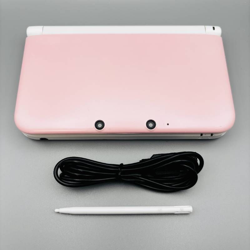 ニンテンドー3DS LL ピンク×ホワイト 本体 動作品 画面美品 Nintendo 3DS LL Pink White Console Tested Working Clean Screens