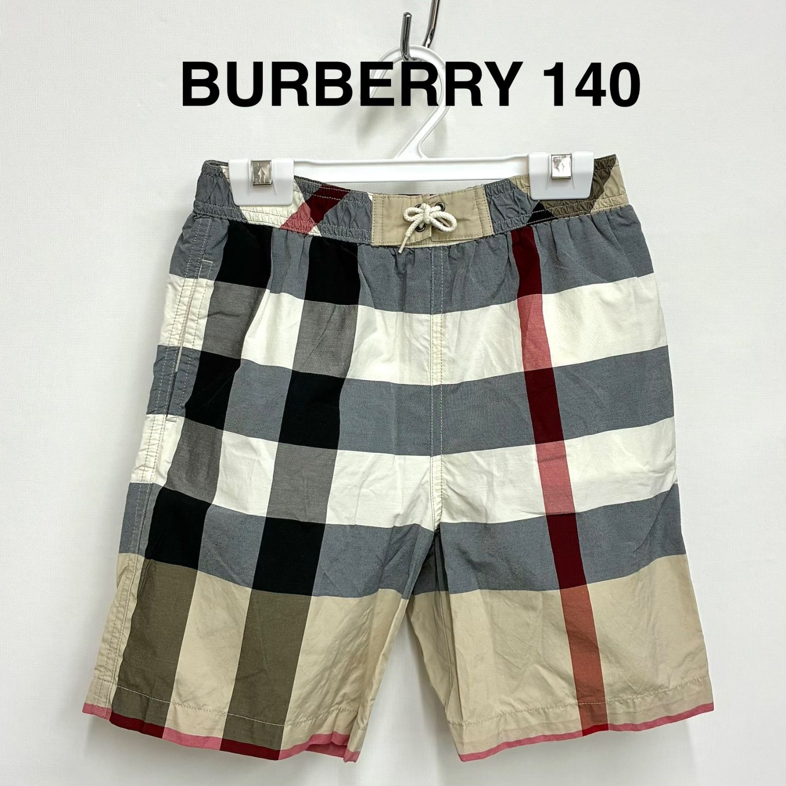 BURBERRY チェック柄スイムパンツ140cm バーバリー Burberry】美品！バーバリーチェック柄水着 スイムウェア