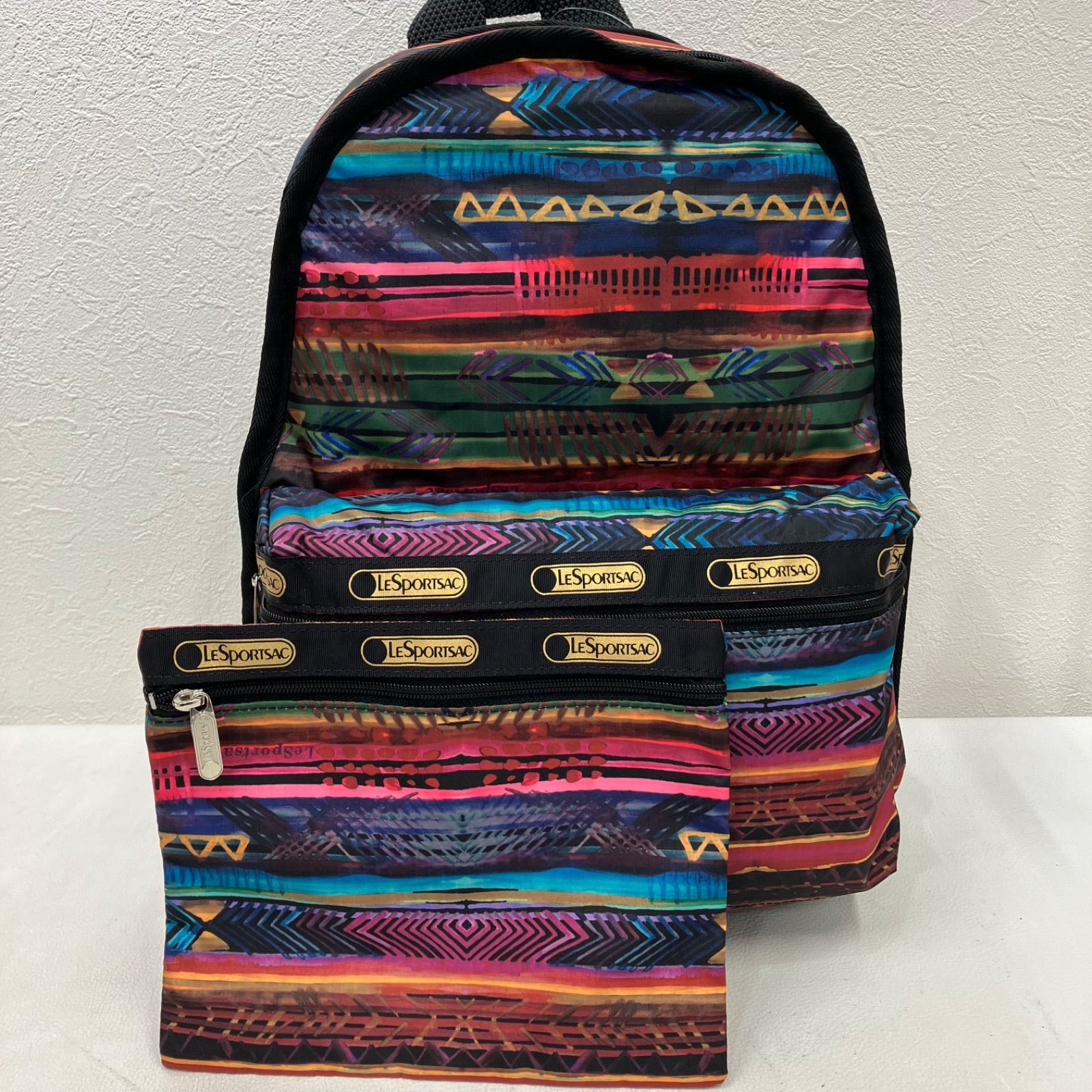3654 LeSportsac レスポートサック リュック バックパック エスニック 