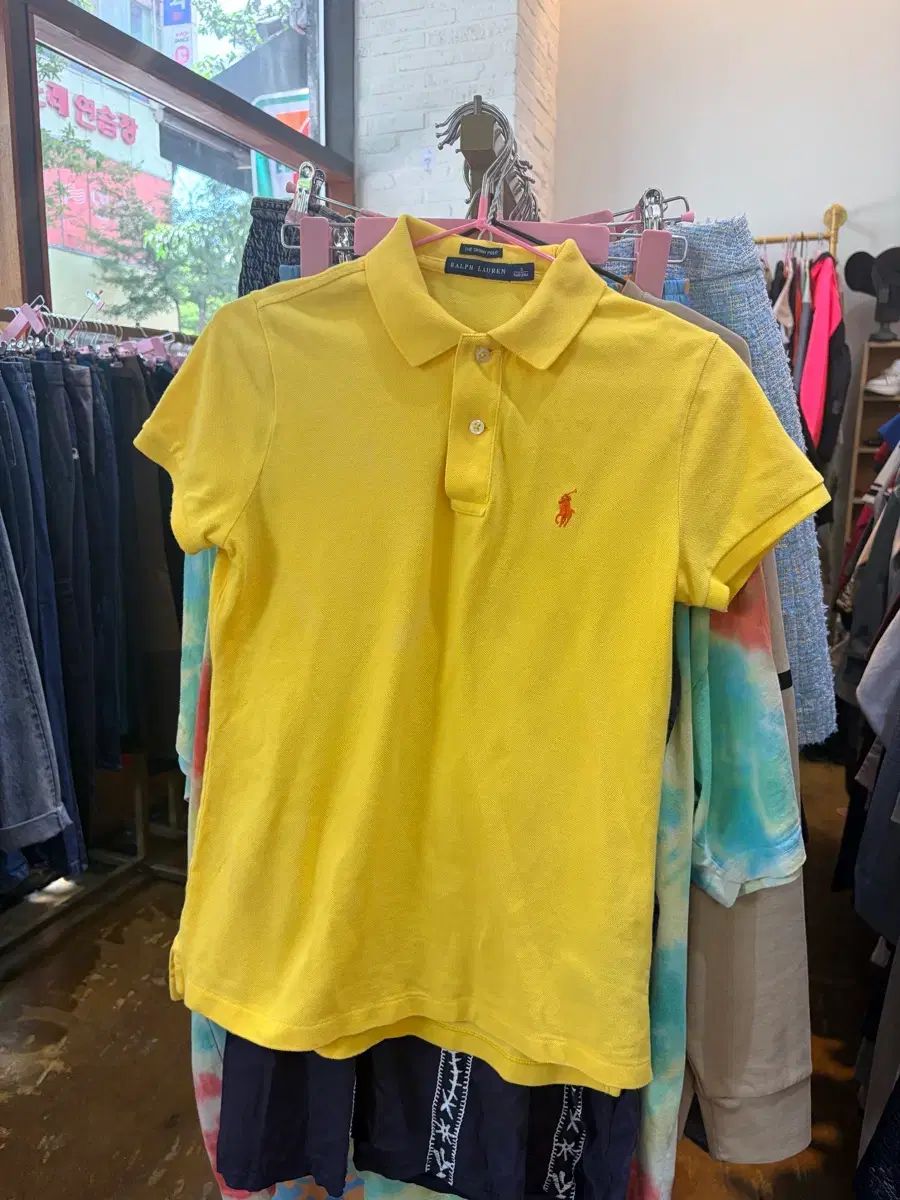 ポロ ラルフローレン 半袖 カラーTシャツ 黄色