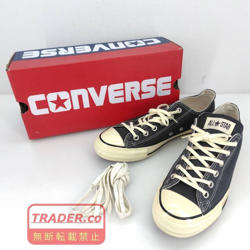 05w21614 コンバース CONVERSE オールスター エイジド AC OX ブラック 26.5cm US8 メンズ スニーカー 【中古品】