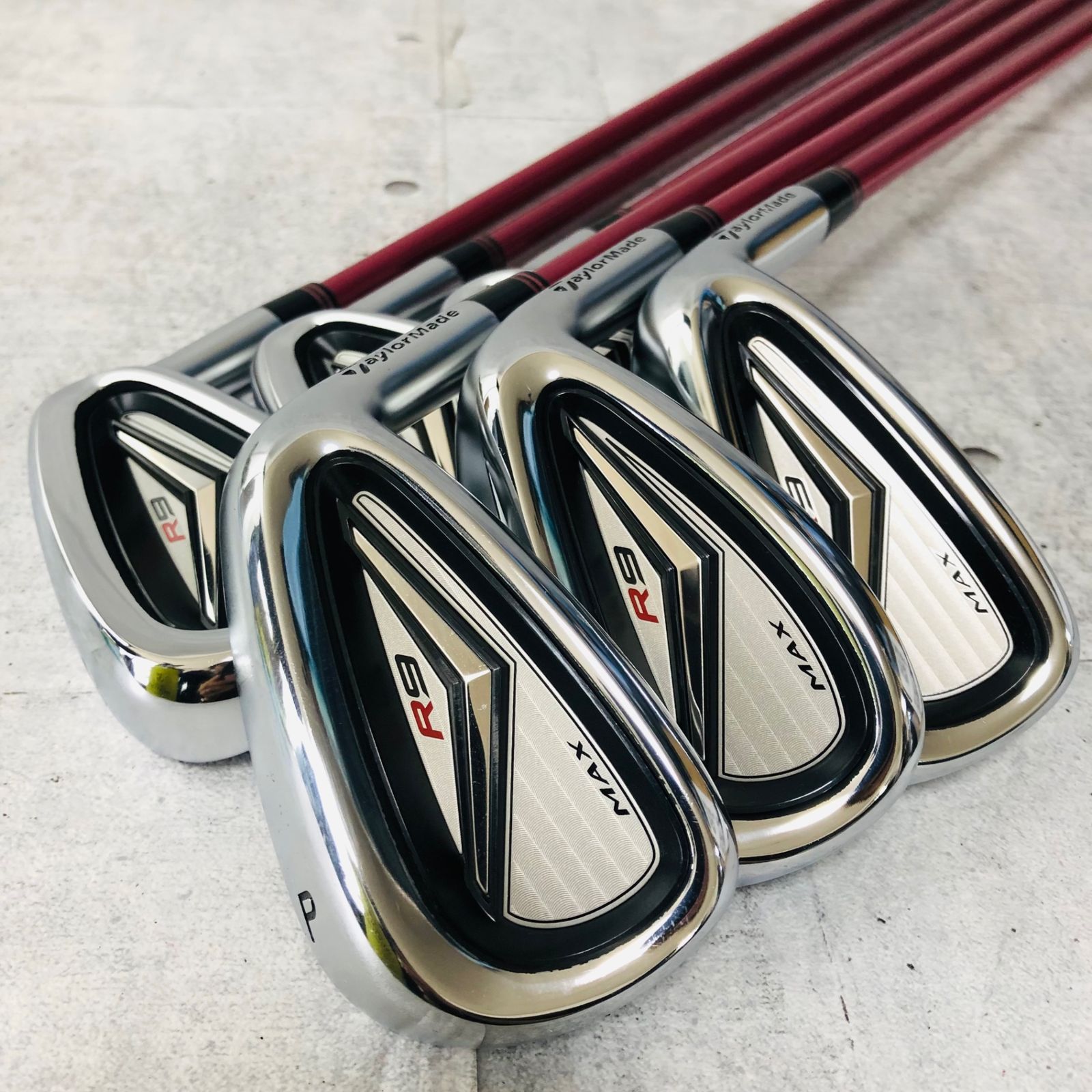 レディースTaylorMade テーラーメイド R9 MAX マックス 6本 アイアン ゴルフ クラブ 初心者 入門 右利き